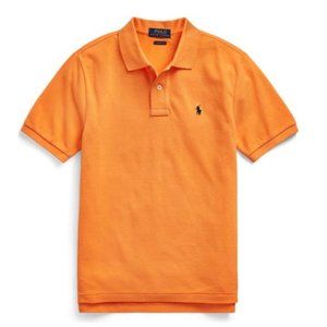 Ralph Lauren Orange Boys Cotton Mesh Polo Shirt